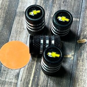 5for$10 Black Corvette Stem Caps Tire Stem Valve Caps Car Accessories NWT